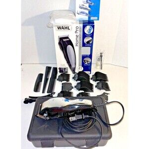 Wahl Home Pro Complete Haircutting Clippers Kit 21 Pieces & Hard Case Self-Sharp